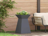 Pillar Planter 2 pcs Anthracite 35 x 35 x 73 cm 873843