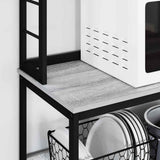 Kitchen Shelf Grey Sonoma 60 x 40 x 168 cm Engineered Wood 883883