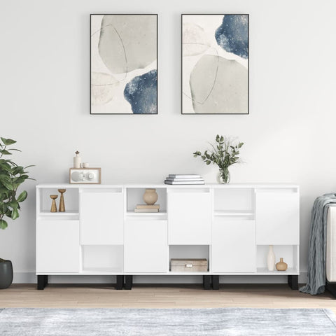 Sideboards 3 pcs White Engineered Wood 3190157