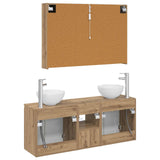 Bathroom Cabinet Set 4 pcs Artisan Oak Engineered Wood 3406350