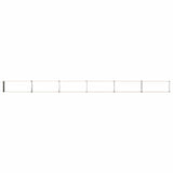 Raised Garden Bed Wood Brown 600 x 40 x 24 cm cold-rolled steel 8006372