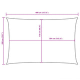 Sunshade Sail Oxford Fabric Rectangular 2x4 m Terracotta 42308