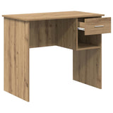 Desk with Drawer Artisan Oak 90 x 49 x 75 cm Engineered Wood 869273
