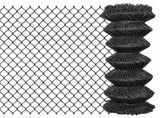 Chain Link Fence Steel 15x1 m Grey 142424