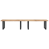 Basin Shelf Wall Mounted Steel and Solid Wood Acacia 3302897