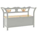 Bench Grey 107x45x75.5 cm Solid Wood Fir 351775