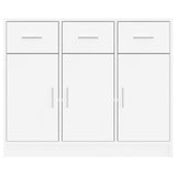 Sideboard White Engineered Wood Medium Sideboard Rectangular 823008