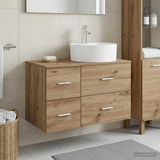 Bathroom Furniture Set 2 pcs Artisan Oak Engineered Wood 3403991