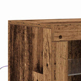 LED Sideboard 41 x 37 x 67 cm Engineered Wood Old Wood 863018