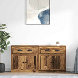 Sideboards 2 pcs Old Wood 70 x 35.5 x 67.5 cm Engineered Wood 3402659