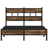Bed Frame without Mattress with Headboard Sonoma Oak 120x190 cm Small Double 4017197