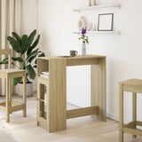 Bar Table with Racks Sonoma Oak 101x40x103.5 cm Engineered Wood 854366