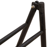 Double-Sided Blanket Ladder Black 90 x 50 x 100 cm Bamboo 42027171