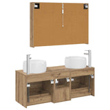 Bathroom Furniture Set 4 pcs Artisan Oak 3407030