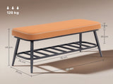 Leather Shoe Storage Bench 50607798