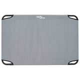 Dog Bed Folding Manual Light Grey 105 x 65 x 18 cm Steel 42008218