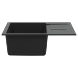 Sink Black 620 x 500 mm 80% Quartz and 20% Resin 42028396