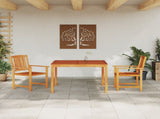 Garden Dining Set 3 pcs Brown Solid Acacia Wood 3375684