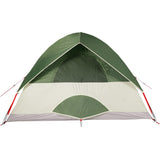 ZNTS Camping Tent Dome 4-Person Green Waterproof 94699