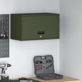 Wall Cabinet for Garage with Gas-lift Door Olive green 883283
