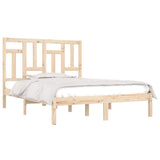 Bed Frame without Mattress Solid 140x190 cm Wood Pine 3104523