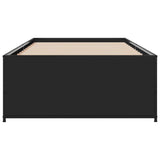 Bed Frame without Mattress Black 75x190 cm Small Single 845251