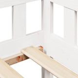 Daybed with Drawers without Mattress White 90x200 cm Solid Wood 3302084