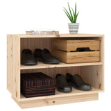 813545 Shoe Cabinet 60x34x45 cm Solid Wood Pine