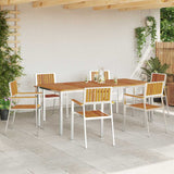 Garden Dining Set 7 pcs Brown Solid acacia wood 3334795