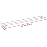Shower Shelf for Walk-in Shower Wall Chrome 100 cm Aluminium 153622
