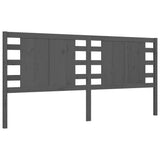 Bed Frame without Mattress Grey 200x200 cm Solid Wood Pine 3192838