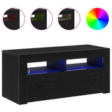 TV Cabinet Black Oak 90 x 35 x 40 cm Engineered Wood 862560