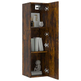 Wall-mounted TV Cabinet Smoked Oak 30.5x30x110 cm 826676
