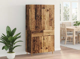 Highboard Old Wood 69.5 x 34 x 180 cm Engineered Wood 3415671