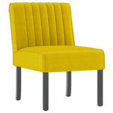 Slipper Chair Yellow Velvet 352455