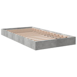 Bed Frame without Mattress Concrete Grey 100x200 cm 842059