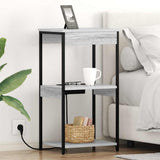 Bedside Cabinet Grey Sonoma 41 x 31 x 76 cm Engineered Wood 859548