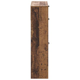 Shoe Cabinet UTRECHT 78 x 24 x 100 cm Engineered Wood Old Wood 897763