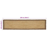 Area Rugs Grey 60 x 250 cm Jute 42010660