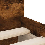 Bed Frame with Drawers without Mattress Smoked Oak 90x190 cm Single 3207382