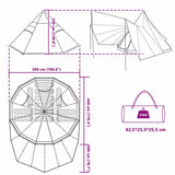 Tipi Tent with Roof Blue 510 x 690 x 330 cm Taffeta 42000985
