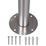 Double Mailbox on Stand Stainless Steel 271747