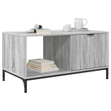 Coffee Table Grey Sonoma 90 x 49 x 46 cm Engineered Wood 883450