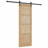 Sliding Door ORKDAL Natural and Black 73.5 x 211 cm 3333720
