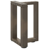 Coffee Table Legs T-Shaped 2 pcs Black 28x25x cm Steel 4013023