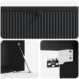 Wall-Mounted TV Cabinet Black 98 x 41 x 30 cm Engineered Wood 898016