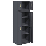 Storage Cabinet 2 pcs Anthracite 60 x 40 x 180 cm Steel 3438701