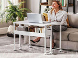 80 cm Drop Leaf Writing Work Desk - White T3398P344184