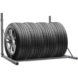Tyre Rack Silver Steel 210353