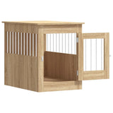Dog Crate Furniture Sonoma Oak 55x80x68 cm Engineered Wood 838325